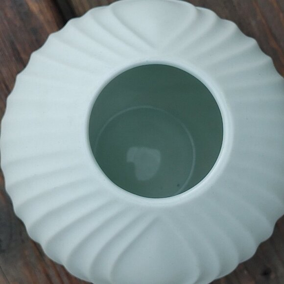 ANTIQUE SCHERZER BAVARIA GERMANY Tear Drop Bud Vase White Porcelain - Picture 2 of 5